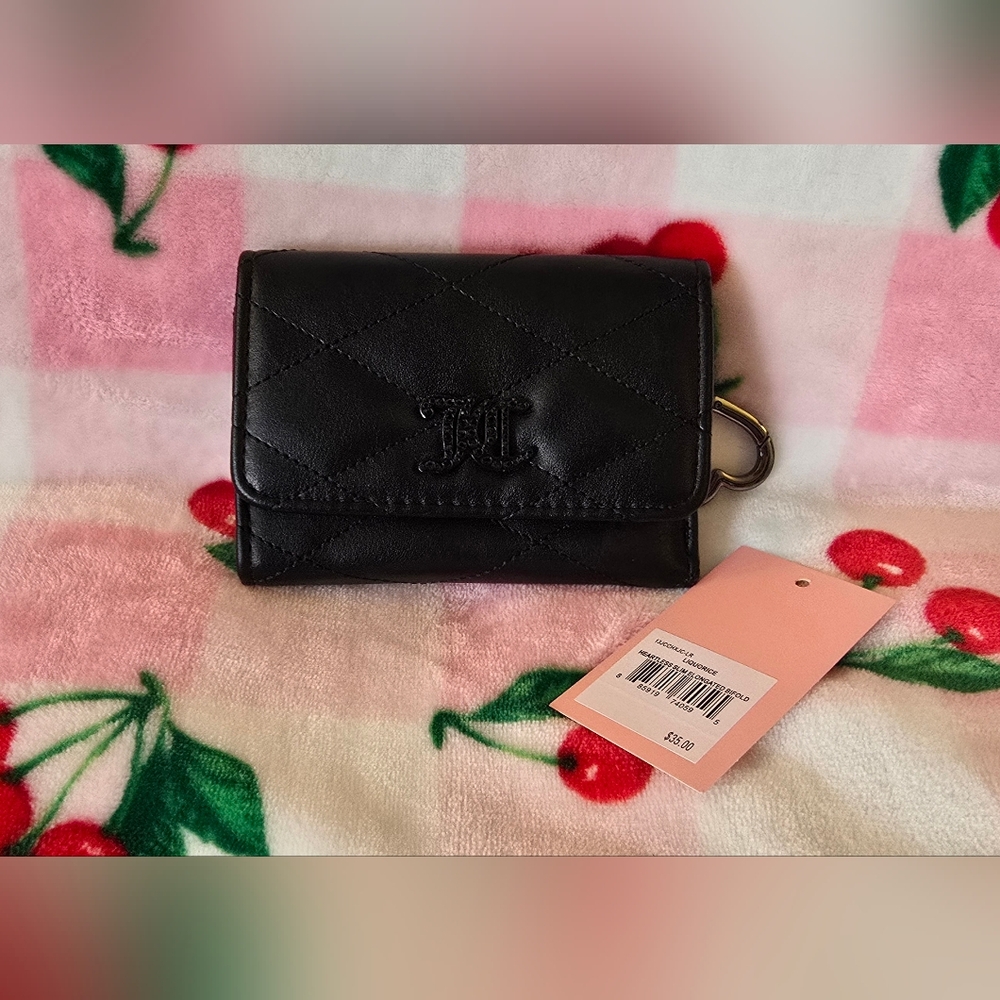 Juicy Couture Black Brighter than a Diamond Bifold Wallet